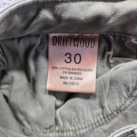 Driftwood Pants Womens 30 Green Colette Plaid Cuff Classic Fit Casual Stretch - Picture 5 of 10